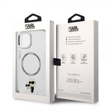 Karl Lagerfeld iPhone 15 Plus Cover NFT Karl & Choupette Transparent