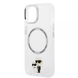 Karl Lagerfeld iPhone 15 Plus Cover NFT Karl & Choupette Transparent