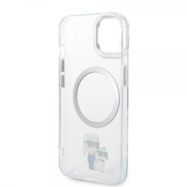 Karl Lagerfeld iPhone 15 Plus Cover NFT Karl & Choupette Transparent