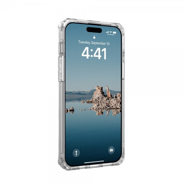 Urban Armor Gear (UAG) iPhone 15 Plus Cover Plyo MagSafe Ice Silver