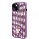Guess iPhone 15 Plus Cover Rhinestone Lilla