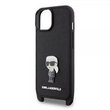 Karl Lagerfeld iPhone 15 Plus Cover Saffiano Crossbody Sort