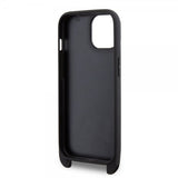 Karl Lagerfeld iPhone 15 Plus Cover Saffiano Karl & Choupette Crossbody Sort