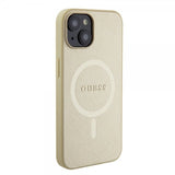 Guess iPhone 15 Plus Cover Saffiano MagSafe Beige