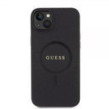 Guess iPhone 15 Plus Cover Saffiano MagSafe Sort