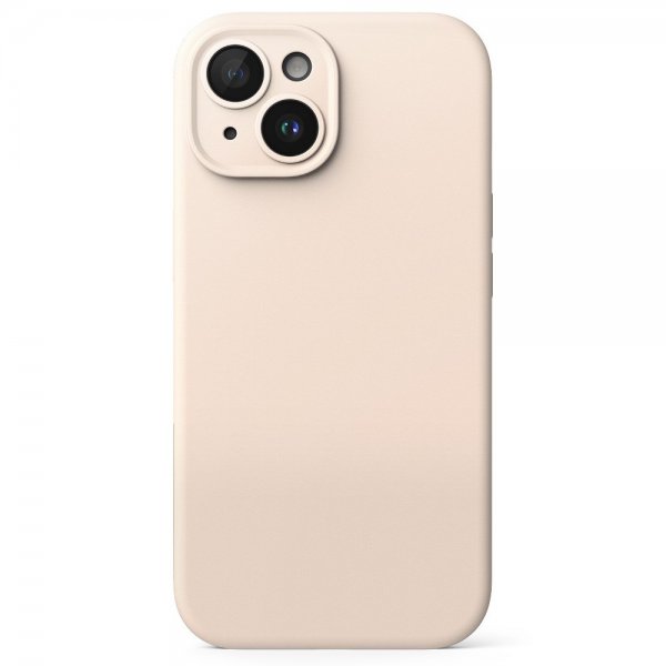 Ringke iPhone 15 Plus Cover Silikone Magnetisk Pink Sand