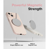 Ringke iPhone 15 Plus Cover Silikone Magnetisk Pink Sand