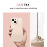 Ringke iPhone 15 Plus Cover Silikone Magnetisk Pink Sand