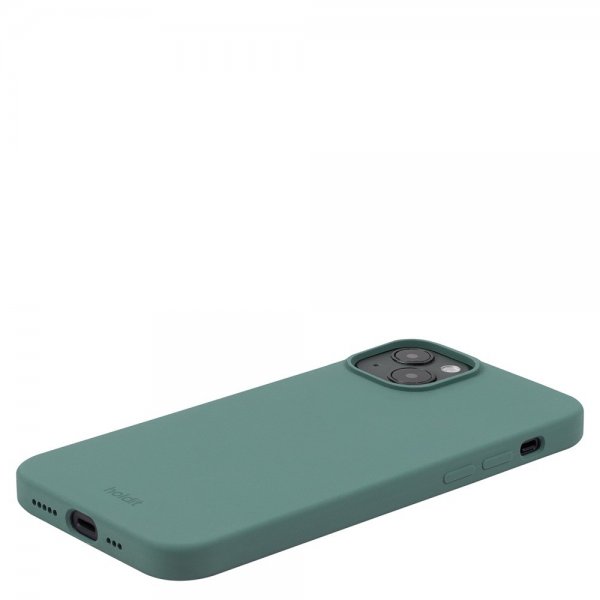 Holdit iPhone 15 Plus Cover Silikone Moss Green