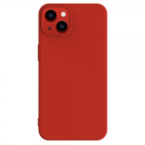 X-Level iPhone 15 Plus Cover Silikontekstur Rød
