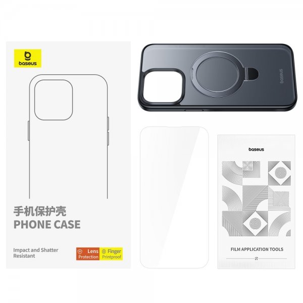 Baseus iPhone 15 Plus Cover Smart Ring Series MagSafe Sort