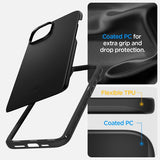 Spigen iPhone 15 Plus Cover Thin Fit Sort