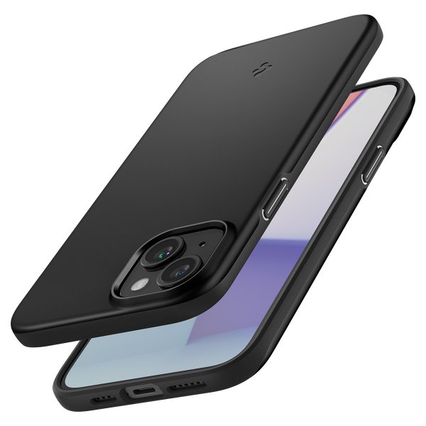 Spigen iPhone 15 Plus Cover Thin Fit Sort