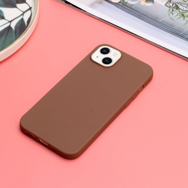 iPhone 15 Plus Cover TPU Kaffe