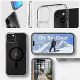 Spigen iPhone 15 Plus Cover Ultra Hybrid MagFit Sort