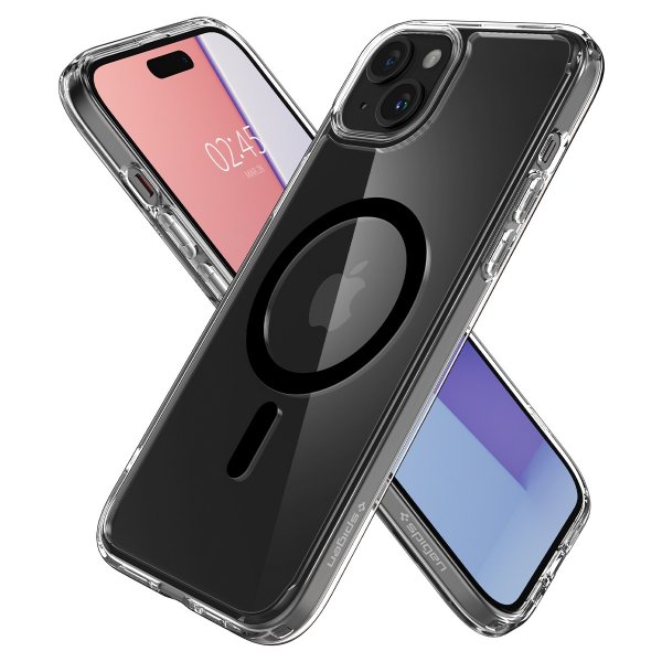 Spigen iPhone 15 Plus Cover Ultra Hybrid MagFit Sort
