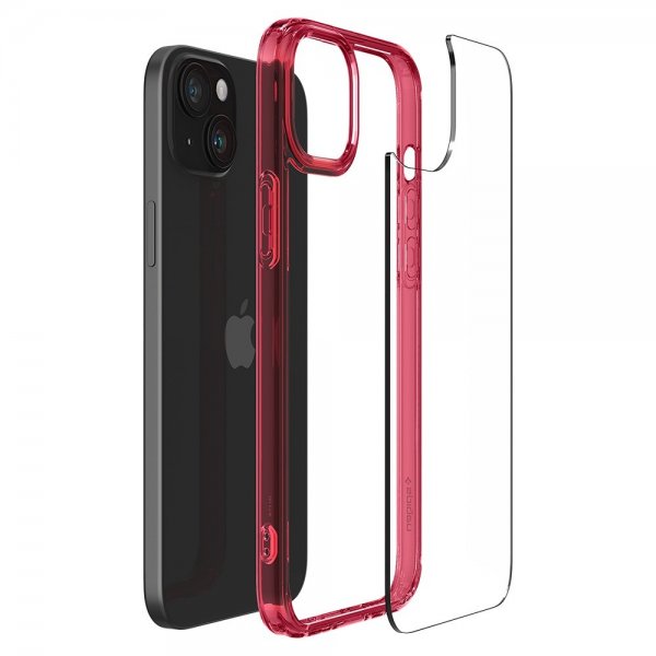 Spigen iPhone 15 Plus Cover Ultra Hybrid Red Crystal