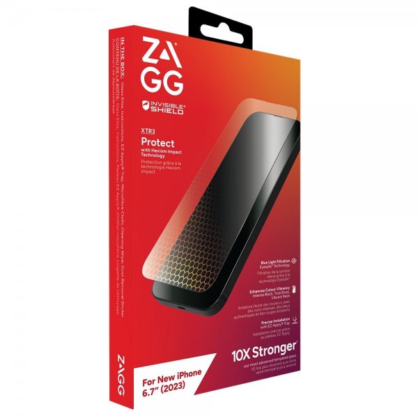 ZAGG InvisibleShield iPhone 15 Plus Skærmbeskytter Glass XTR3