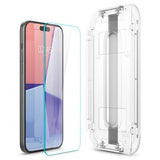 Spigen iPhone 15 Plus/iPhone 16 Plus Skærmbeskytter GLAS.tR EZ Fit 2-pak