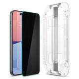 Spigen iPhone 15 Plus Skærmbeskyttelse GLAS.tR EZ Fit Privacy 2-pak