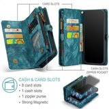 CaseMe iPhone 15 Pro Cover 008 Series Aftageligt cover Petrol