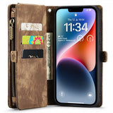 CaseMe iPhone 15 Pro Cover 008 Series Aftageligt Cover Brun