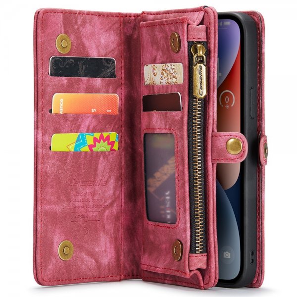 CaseMe iPhone 15 Pro Cover 008 Series Aftageligt Cover Rød