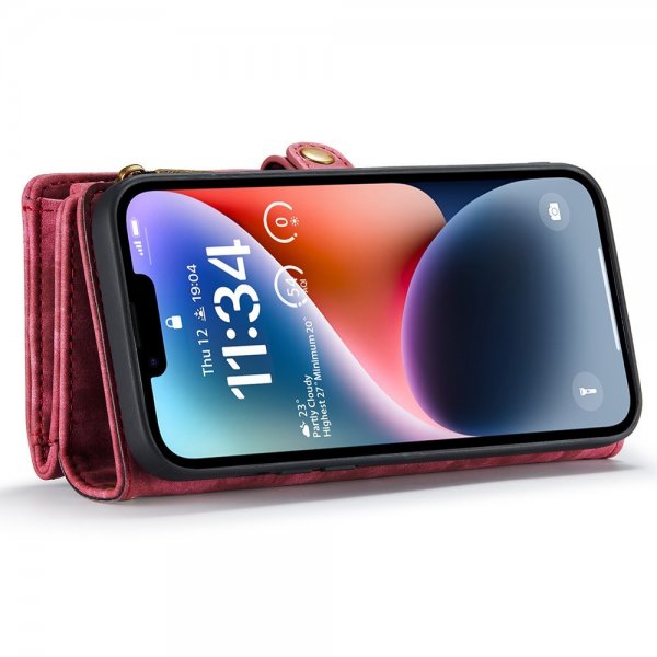 CaseMe iPhone 15 Pro Cover 008 Series Aftageligt Cover Rød