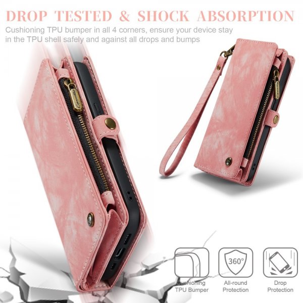 CaseMe iPhone 15 Pro Cover 008 Series Aftageligt Cover Rosa