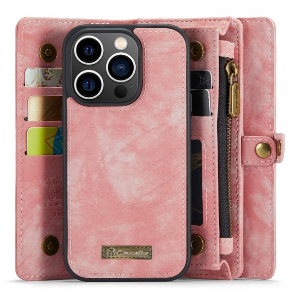 CaseMe iPhone 15 Pro Cover 008 Series Aftageligt Cover Rosa