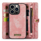 CaseMe iPhone 15 Pro Cover 008 Series Aftageligt Cover Rosa