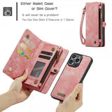 CaseMe iPhone 15 Pro Cover 008 Series Aftageligt Cover Rosa