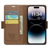 CaseMe iPhone 15 Pro Cover 023-serie Brun