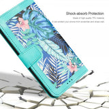 iPhone 15 Pro Cover Blomstermønster Grøn