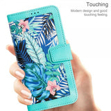 iPhone 15 Pro Cover Blomstermønster Grøn