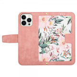 iPhone 15 Pro Cover Blomstermønster Rosa