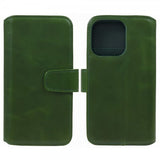 Nordic Covers iPhone 15 Pro Cover Essential Læder Juniper Green