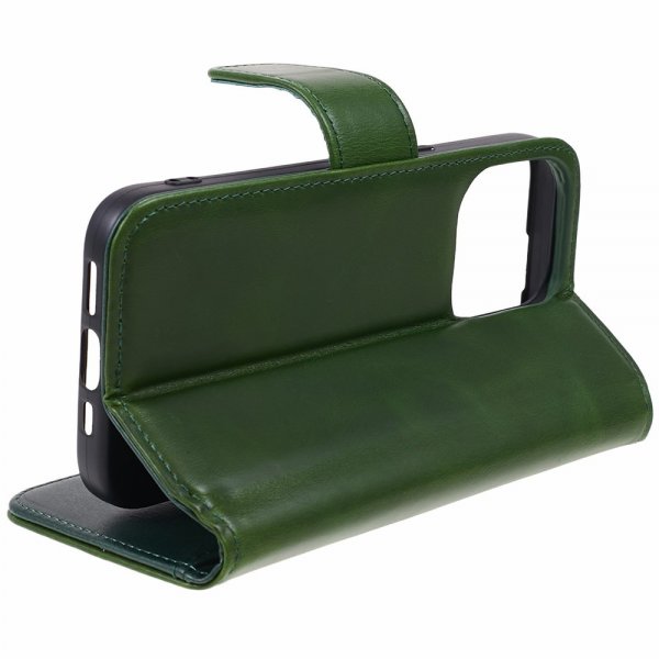 Nordic Covers iPhone 15 Pro Cover Essential Læder Juniper Green