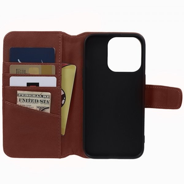 Nordic Covers iPhone 15 Pro Cover Essential Læder Maple Brown
