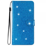 iPhone 15 Pro Cover Glitter Blå