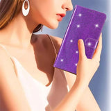 iPhone 15 Pro Cover Glitter Lilla