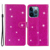 iPhone 15 Pro Cover Glitter Magenta