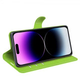 iPhone 15 Pro Cover Litchi Grøn