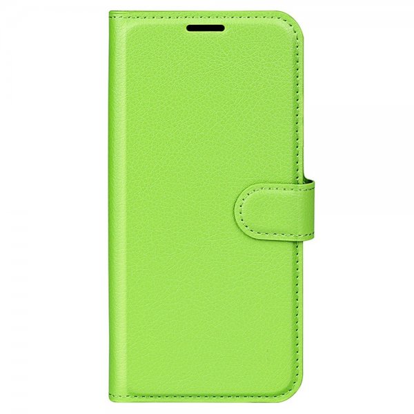 iPhone 15 Pro Cover Litchi Grøn
