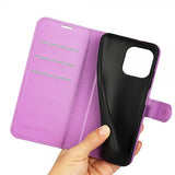 iPhone 15 Pro Cover Litchi Lilla