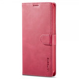 Lc.Imeeke iPhone 15 Pro Cover med Kortlomme Standerfunktion Magenta