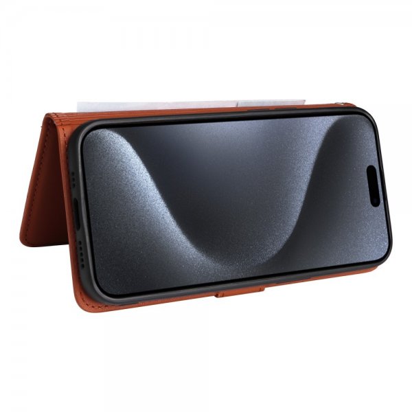 Betopnice iPhone 15 Pro Cover med Aftageligt Cover 005 Brun