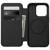 Nomad iPhone 15 Pro Cover Modern Leather Folio Brun