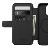 Nomad iPhone 15 Pro Cover Modern Leather Folio Horween Sort