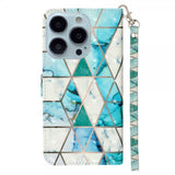 iPhone 15 Pro Cover Motiv Grøn Marmor
